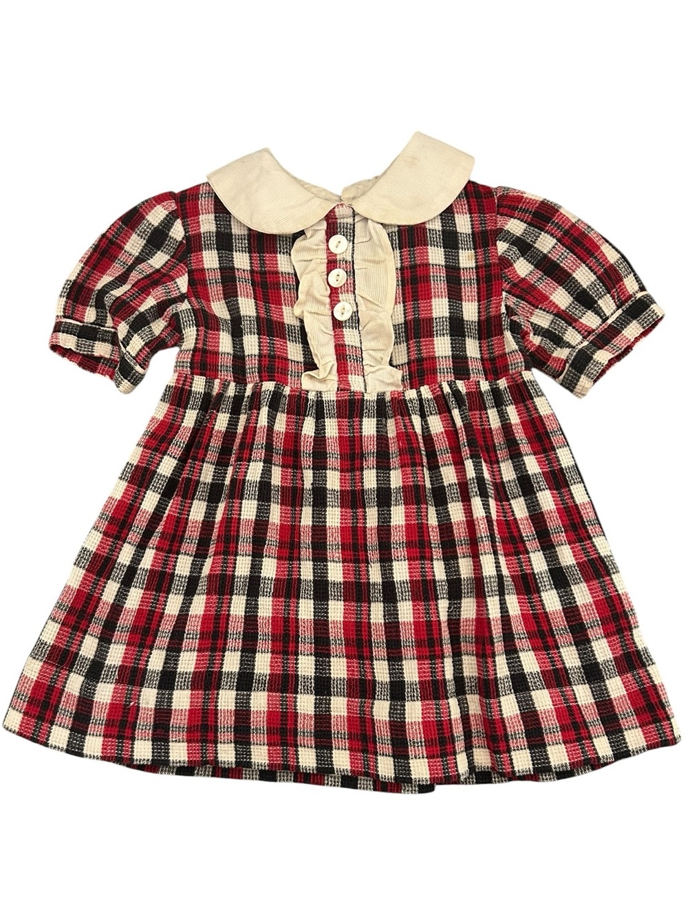 VTG Plaid Peter Pan Collar Dress